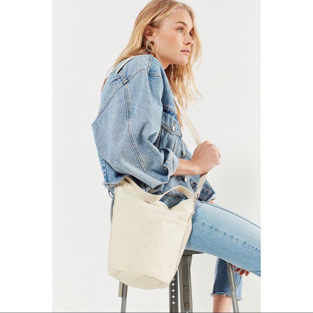 Urban Outfitters beige canvas bag